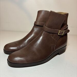 E. Vogel NYC Custom Chelsea Leather Ankle Brown Boots Women’s Size 10 7” Height